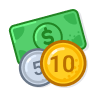 Coins and Banknote